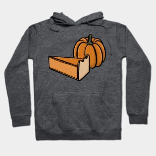Cute pumpkin and pumpkin pie cartoon pattern simple minimal cartoon gourd Digital illustration Hoodie